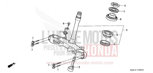 PIANTONE STERZO XR125L4 di 2004